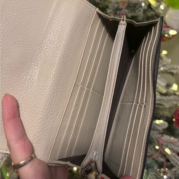 🐝 GUCCI Bee Cream / Beige “Blind For Love” Collection Long Wallet FULLSET - Picture 8 of 12